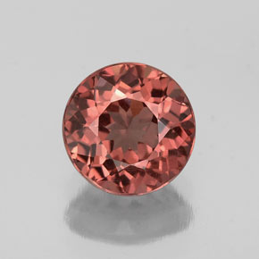 Grenat malaya rose naturelle coupe roude, 1,25 ct, VS