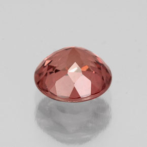 Grenat malaya rose naturelle coupe roude, 1,25 ct, VS
