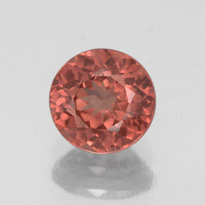 Grenat Malaya Rose naturelle Coupe roude, 1.29 ct, VS