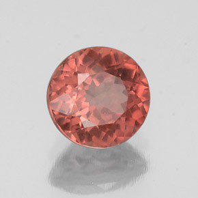 Grenat Malaya Rose naturelle Coupe roude, 1.29 ct, VS