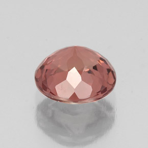 Grenat Malaya Rose naturelle Coupe roude, 1.41 ct, VVS-VS