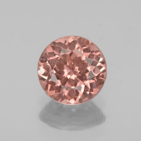 Grenat malaya rose naturelle coupe roude, 1,33 ct, VS
