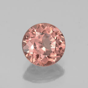 Grenat malaya rose naturelle coupe roude, 1,33 ct, VS