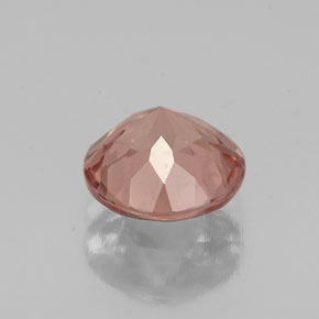 Grenat malaya rose naturelle coupe roude, 1,33 ct, VS