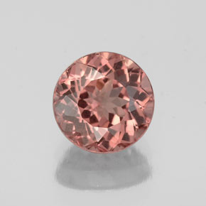 Grenat malaya rose naturelle coupe roude, 1,32 ct, VS