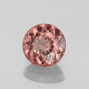 Grenat malaya rose naturelle coupe roude, 1,32 ct, VS