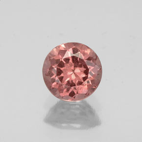 Grenat malaya rose naturelle coupe roude, 0,83 ct, VS-SI