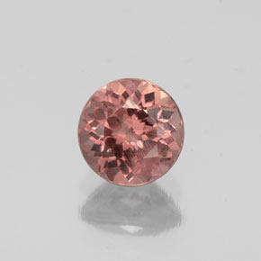 Grenat malaya rose naturelle coupe roude, 0,83 ct, VS