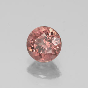 Grenat malaya rose naturelle coupe roude, 0,83 ct, VS