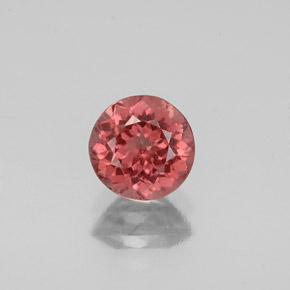 Grenat malaya rose naturelle coupe roude, 1,14 ct, VS