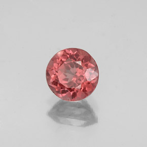 Grenat malaya rose naturelle coupe roude, 1,14 ct, VS