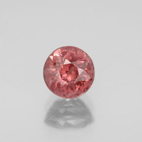 Grenat Malaya Rose naturelle Coupe roude, 1.33 ct, VS