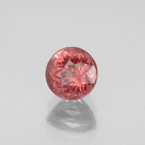 Grenat Malaya Rose naturelle Coupe roude, 1.33 ct, VS