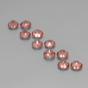 Achetez naturel 6,08ct orange grenat malaya gems, coupe roude, en provenance tanzanie chez gemselect. en stock, livraison internationale!
