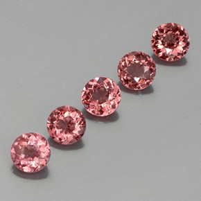 Achetez naturel ct rose orangé grenat malaya gems, coupe roude, en provenance tanzanie chez gemselect. en stock, livraison internationale!