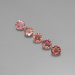 Achetez naturel 3,45ct rose grenat malaya gems, coupe roude, en provenance tanzanie chez gemselect. en stock, livraison internationale!