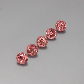 Achetez naturel ct rose grenat malaya gems, coupe roude, en provenance tanzanie chez gemselect. en stock, livraison internationale!