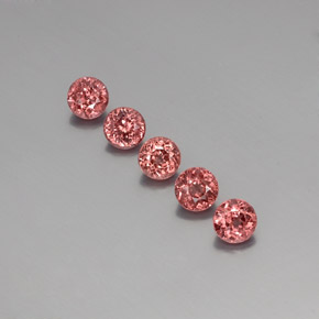Achetez naturel ct rose grenat malaya gems, coupe roude, en provenance tanzanie chez gemselect. en stock, livraison internationale!