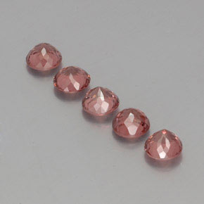 Achetez naturel ct Rose Grenat Malaya gems, Coupe roude, En provenance Tanzanie chez GemSelect. En stock, livraison internationale!