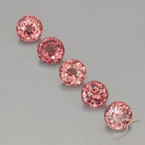 4.03ctw Naturel Rose Grenat Malaya, Tour, VS