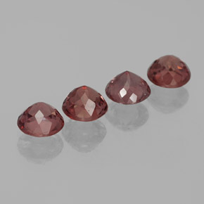 Achetez naturel 3.23ct Rose moyen Grenat Malaya gems, Coupe roude, En provenance Tanzanie chez GemSelect. En stock, livraison internationale!