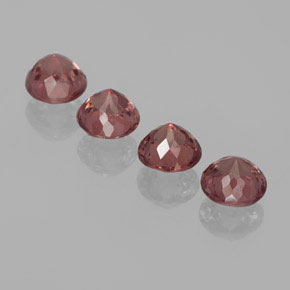 Achetez naturel 3.23ct Rose Grenat Malaya gems, Coupe roude, En provenance Tanzanie chez GemSelect. En stock, livraison internationale!
