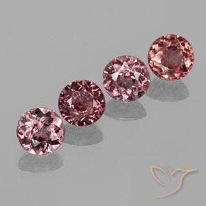 3.05ctw Naturel Rose foncé Grenat Malaya, Tour, VS