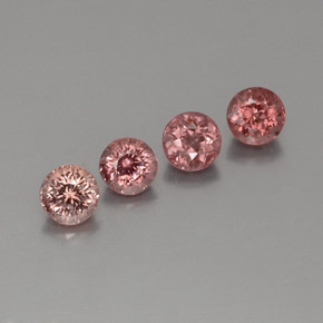 Achetez naturel ct Rose Grenat Malaya gems, Coupe roude, En provenance Tanzanie chez GemSelect. En stock, livraison internationale!
