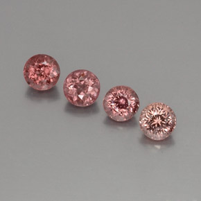 Achetez naturel ct Rose Grenat Malaya gems, Coupe roude, En provenance Tanzanie chez GemSelect. En stock, livraison internationale!