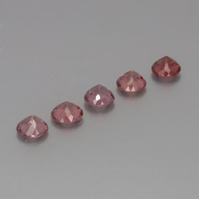 Achetez naturel 3.92ct Rose Grenat Malaya gems, Coupe roude, En provenance Tanzanie chez GemSelect. En stock, livraison internationale!
