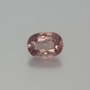 Grenat malaya rose naturelle coupe ovale, 1,03 ct, VVS-VS