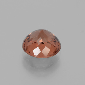 Grenat Malaya Orange rose naturelle Coupe roude, 2.50 ct, VS