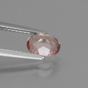 Grenat Malaya Rose naturelle Coupe ovale, 1.04 ct, VS
