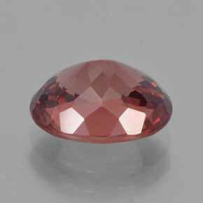 Grenat malaya rose naturelle coupe ovale, 3,48 ct, VS
