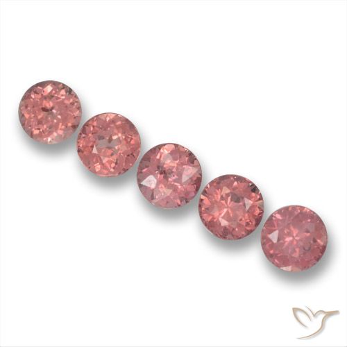 4.25ctw Naturel Rose Grenat Malaya, Tour, VS