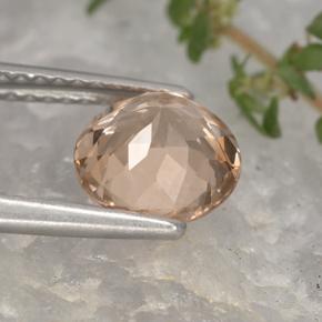 Grenat malaya orange naturelle coupe roude, 1,87 ct, VS
