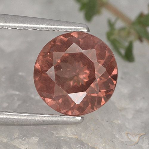 1.65ct Naturel Brique rouge Grenat Malaya, Tour, VS