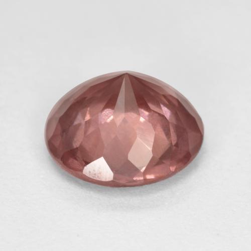 Grenat malaya rose naturelle coupe roude, 1,53 ct, VS