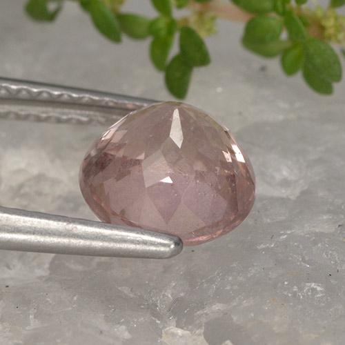 Grenat malaya rose naturelle coupe roude, 1,95 ct, VS