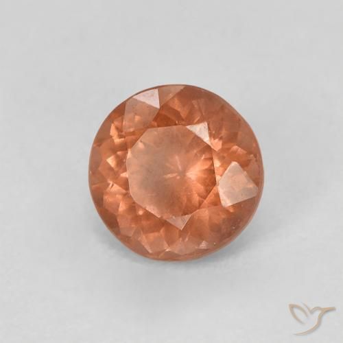 Grenat Malaya Rose orangé naturelle Tour, 0.82 ct, VS