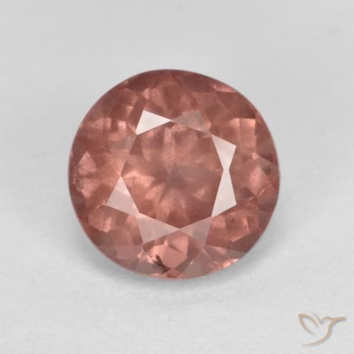 Grenat Malaya Rose naturelle Coupe roude, 1.04 ct, VS