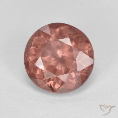 Grenat Malaya Rose naturelle Coupe roude, 1.04 ct, VS