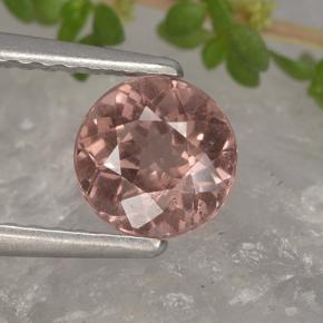 Grenat malaya rose naturelle coupe roude, 1,04 ct, VS