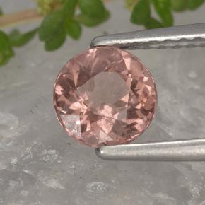 Grenat malaya rose naturelle coupe roude, 1,04 ct, VS