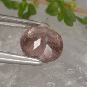 Grenat malaya rose naturelle coupe roude, 1,04 ct, VS