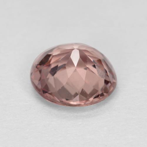 Grenat malaya rose naturelle coupe roude, 0,96 ct, VS