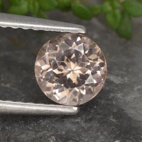 Grenat Malaya Rose très clair naturelle Coupe roude, 0.98 ct, VS