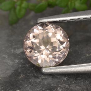 Grenat Malaya Rose très clair naturelle Coupe roude, 0.98 ct, VS