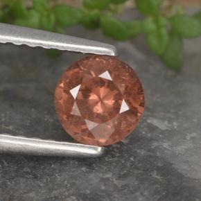 Grenat malaya rose naturelle coupe roude, 0,61 ct, VS