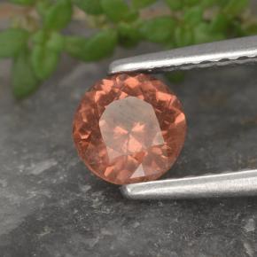 Grenat malaya rose naturelle coupe roude, 0,61 ct, VS